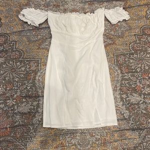 White Off Shoulder Dress